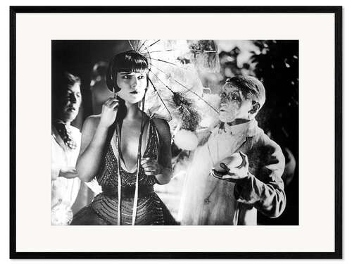 Impressão artística com moldura PANDORA'S BOX, Louise Brooks (center), 1929