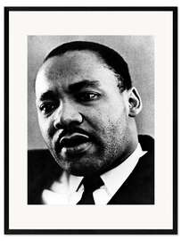 Kunsttryk i ramme Dr. Martin Luther King Jr. (1929-1968), African American civil rights leader, c. 1960's..