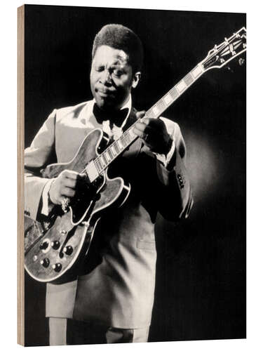 Quadro de madeira B.B. King and Lucille