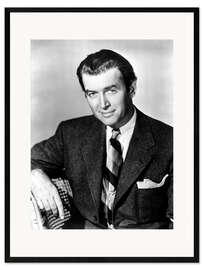 Inramat konsttryck James Stewart