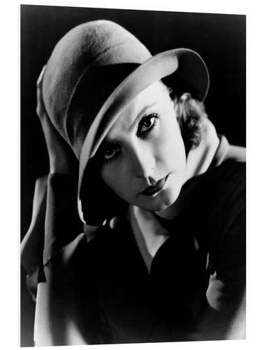 Foam board print Greta Garbo - Inspiration, Portrait by C. S. Bull, 1931