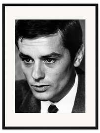 Gerahmter Kunstdruck Alain Delon Close-up