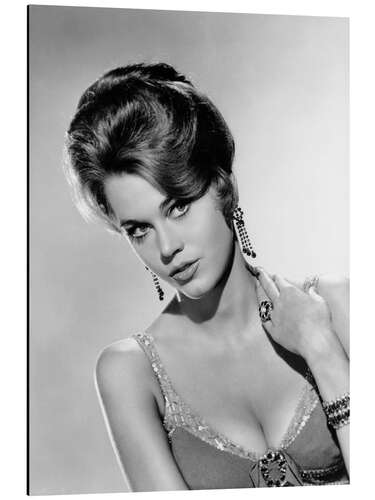 Aluminium print Jane Fonda