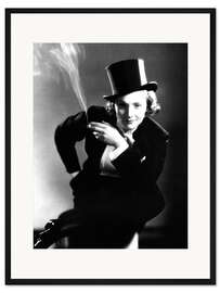 Gerahmter Kunstdruck Marlene Dietrich Bühnenaufnahme