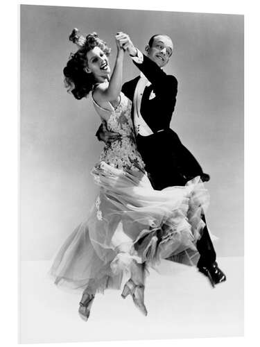 Foam board print Rita Hayworth and Fred Astaire