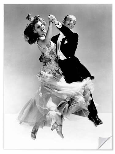 Naklejka na ścianę Rita Hayworth and Fred Astaire