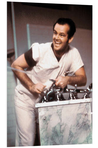 PVC print Jack Nicholson in One Flew Over the Cuckoo's Nest