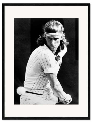 Gerahmter Kunstdruck Bjorn Borg, 1978