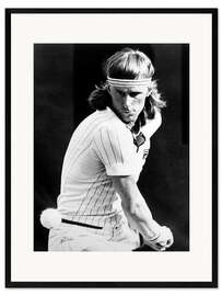Framed art print Bjorn Borg, 1978