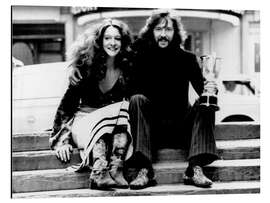 Cuadro de aluminio Eric Clapton and Alice Ormsby-Gore