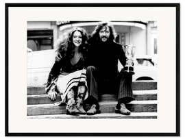 Kehystetty taidepainatus Eric Clapton and Alice Ormsby-Gore