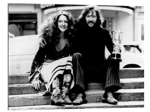 Galleritryck Eric Clapton and Alice Ormsby-Gore