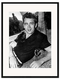 Impression artistique encadrée James Dean in Black