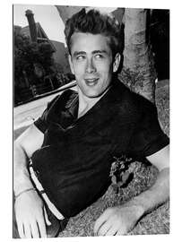 Gallery Print James Dean in Schwarz