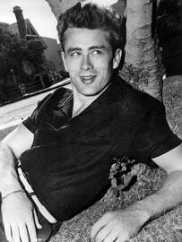 Magnettafel James Dean in Schwarz