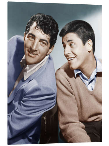 Acrylic print From left: Dean Martin, Jerry Lewis, early 1950s