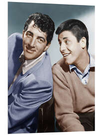 PVC-taulu From left: Dean Martin, Jerry Lewis, early 1950s