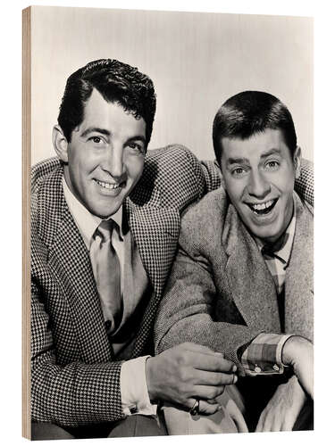 Wood print Dean Martin and Jerry Lewis