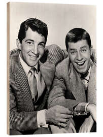 Stampa su legno Dean Martin e Jerry Lewis