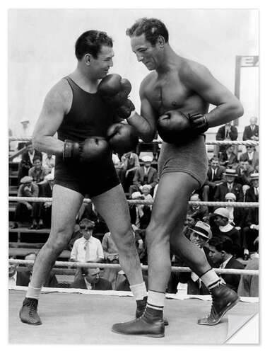 Sticker mural Jack Dempsey et Max Baer