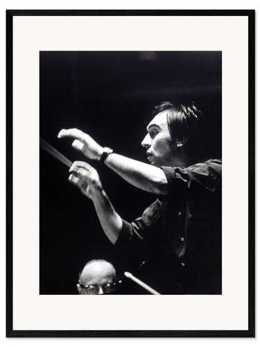 Impression artistique encadrée Claudio Abbado
