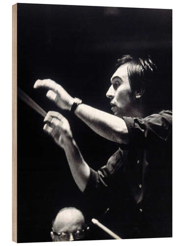 Wood print CLAUDIO ABBADO