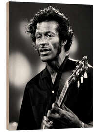 Wood print Chuck Berry II