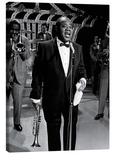 Canvas-taulu Louis Armstrong Sings