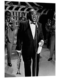 Foam board print Louis Armstrong Sings