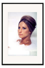 Gerahmter Kunstdruck Barbra Streisand beim Baden