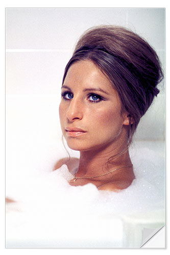 Selvklebende plakat Barbra Streisand bading