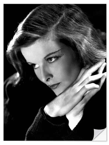 Wandsticker Katharine Hepburn