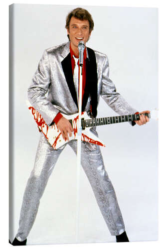 Stampa su tela Johnny Hallyday