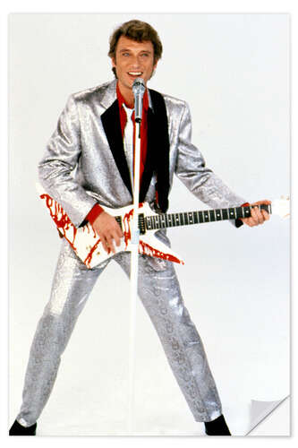 Sticker mural Johnny Hallyday