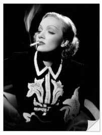 Selvklebende plakat Marlene Dietrich