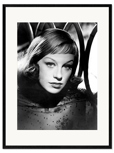 Impression artistique encadrée Hildegard Knef II