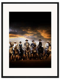 Gerahmter Kunstdruck Die glorreichen Sieben