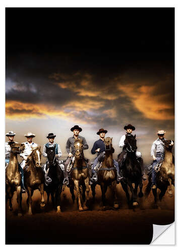 Selvklæbende plakat THE MAGNIFICENT SEVEN