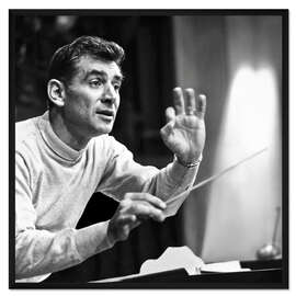 Gerahmter Kunstdruck Leonard Bernstein