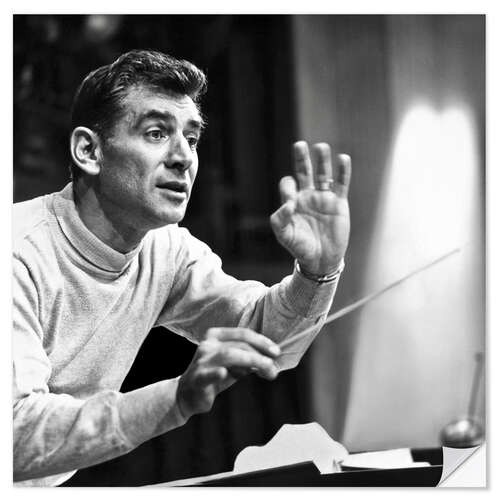 Selvklebende plakat Leonard Bernstein