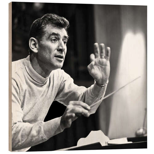 Quadro de madeira Leonard Bernstein