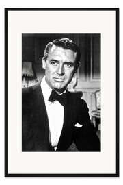 Gerahmter Kunstdruck Cary Grant mit Fliege