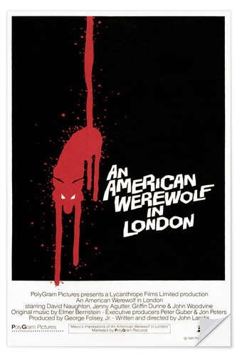 Wandsticker American Werewolf (englisch) I
