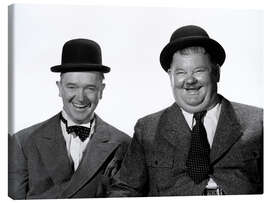 Lærredsbillede  Stan Laurel og Oliver Hardy