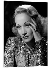 Cuadro de aluminio Marlene Dietrich in Sequins Dress