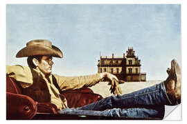 Wall sticker James Dean as a cowboy