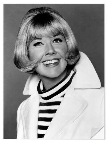 Selvklebende plakat Doris Day Smiling