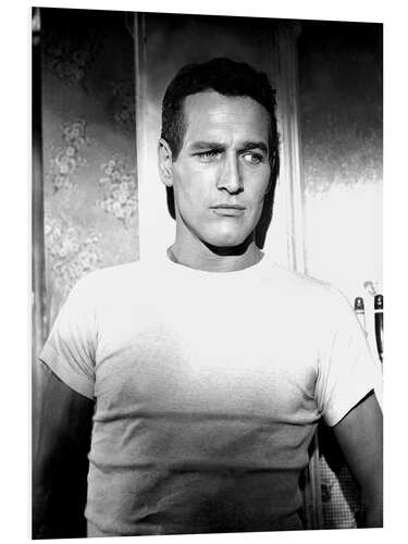 PVC print Paul Newman in a T-shirt