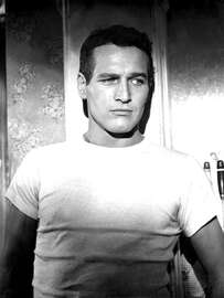 Magnettafel Paul Newman im T-shirt