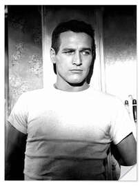 Sticker mural Paul Newman in a T-shirt